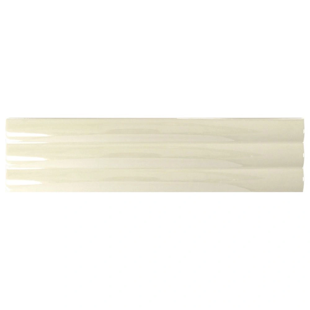 Solis 4x16 Bone Fluted Glossy Ceramic Wall Tile