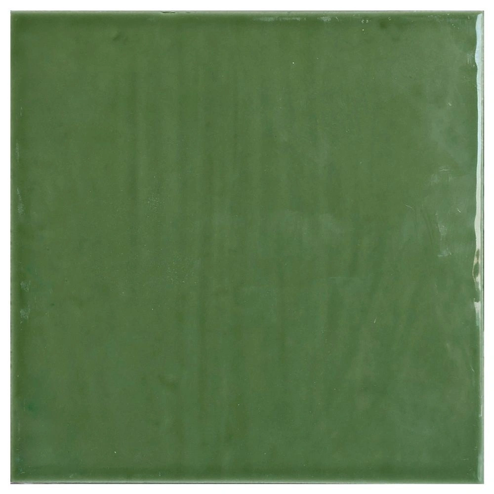 Swirl 5x5 Moss Glossy Flat Ceramic Wall Tile