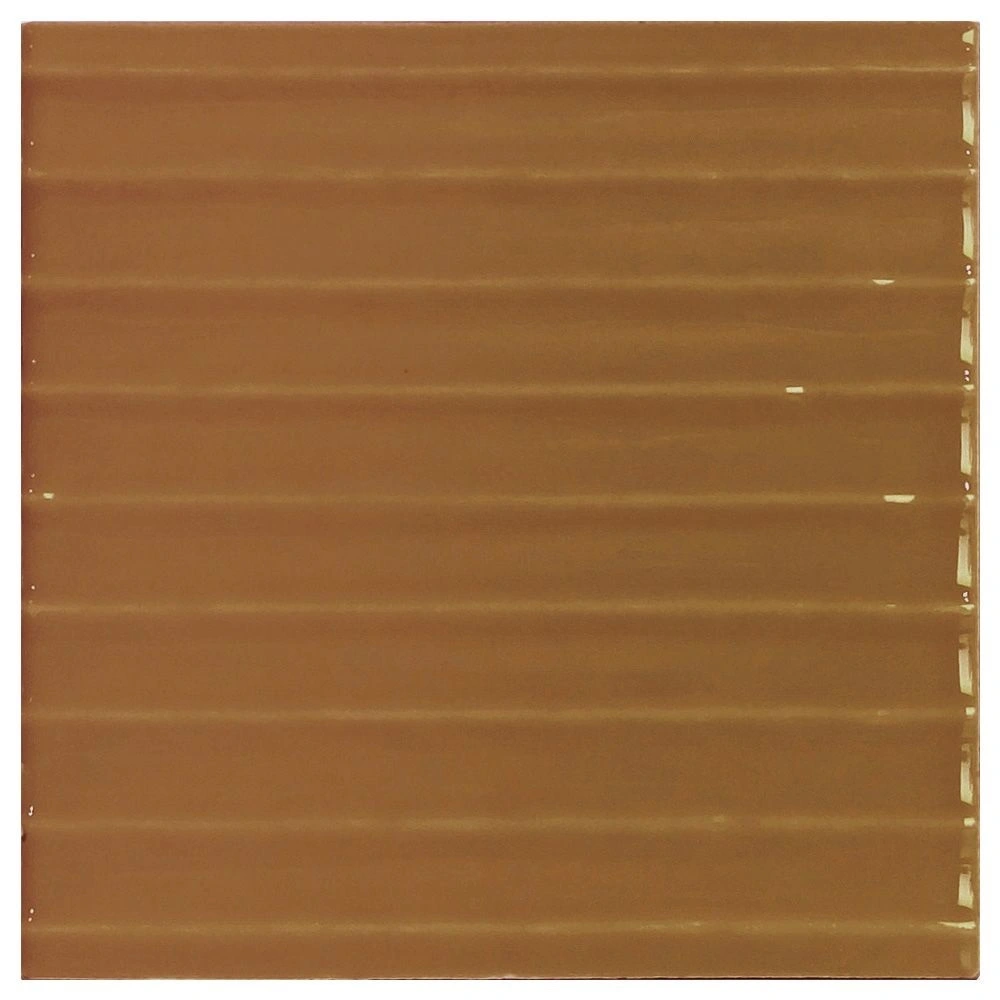 Swirl Amber 5x5 Glossy Straight Decorative Ceramic Wall Tile