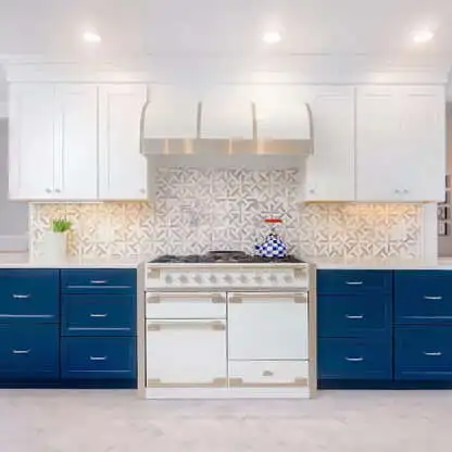 Remarkable Kitchen Renovation with White and Nautical Brighton Cabinetry