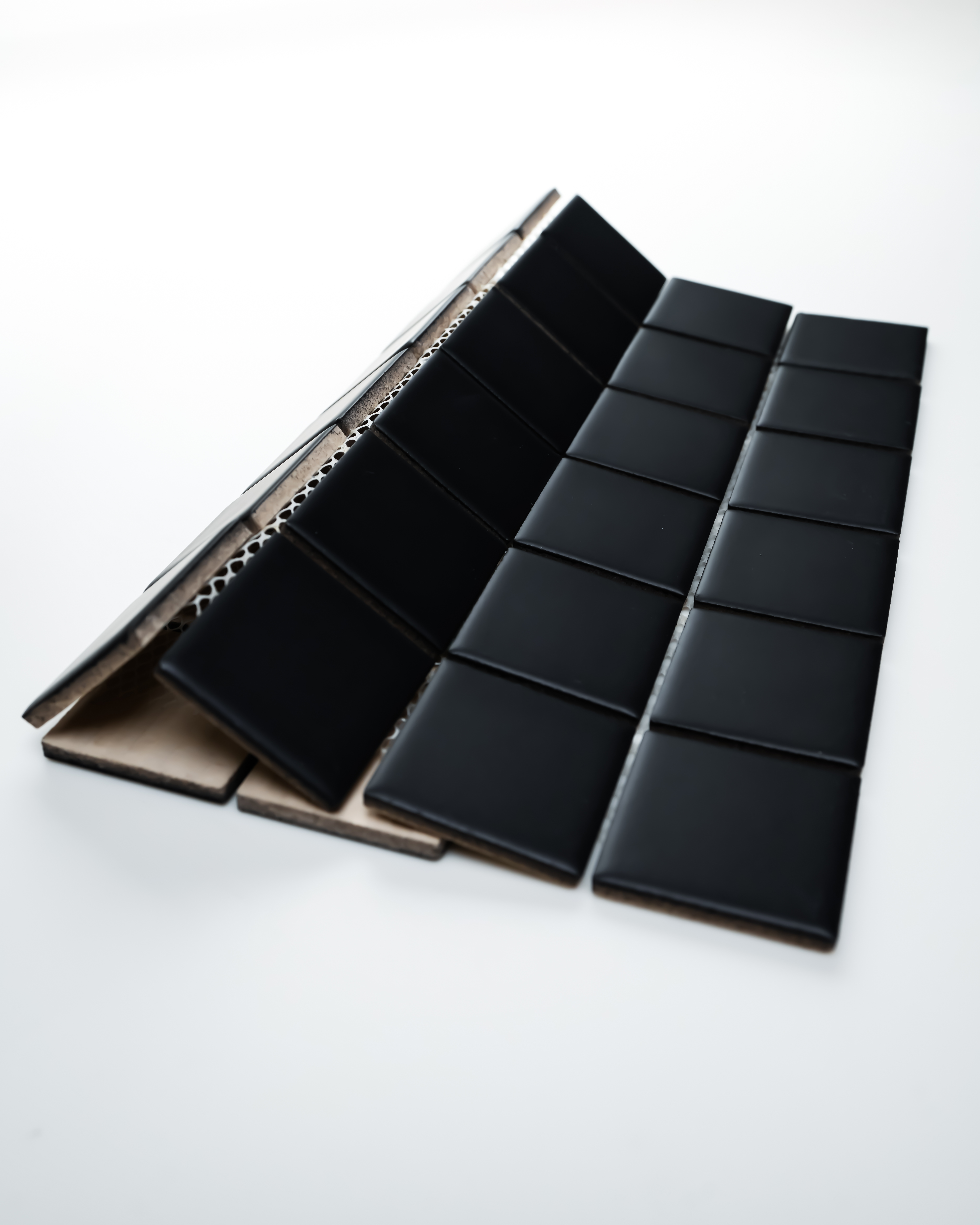 2X2 BLACK SQUARE MATTE PORCELAIN MOSAIC
