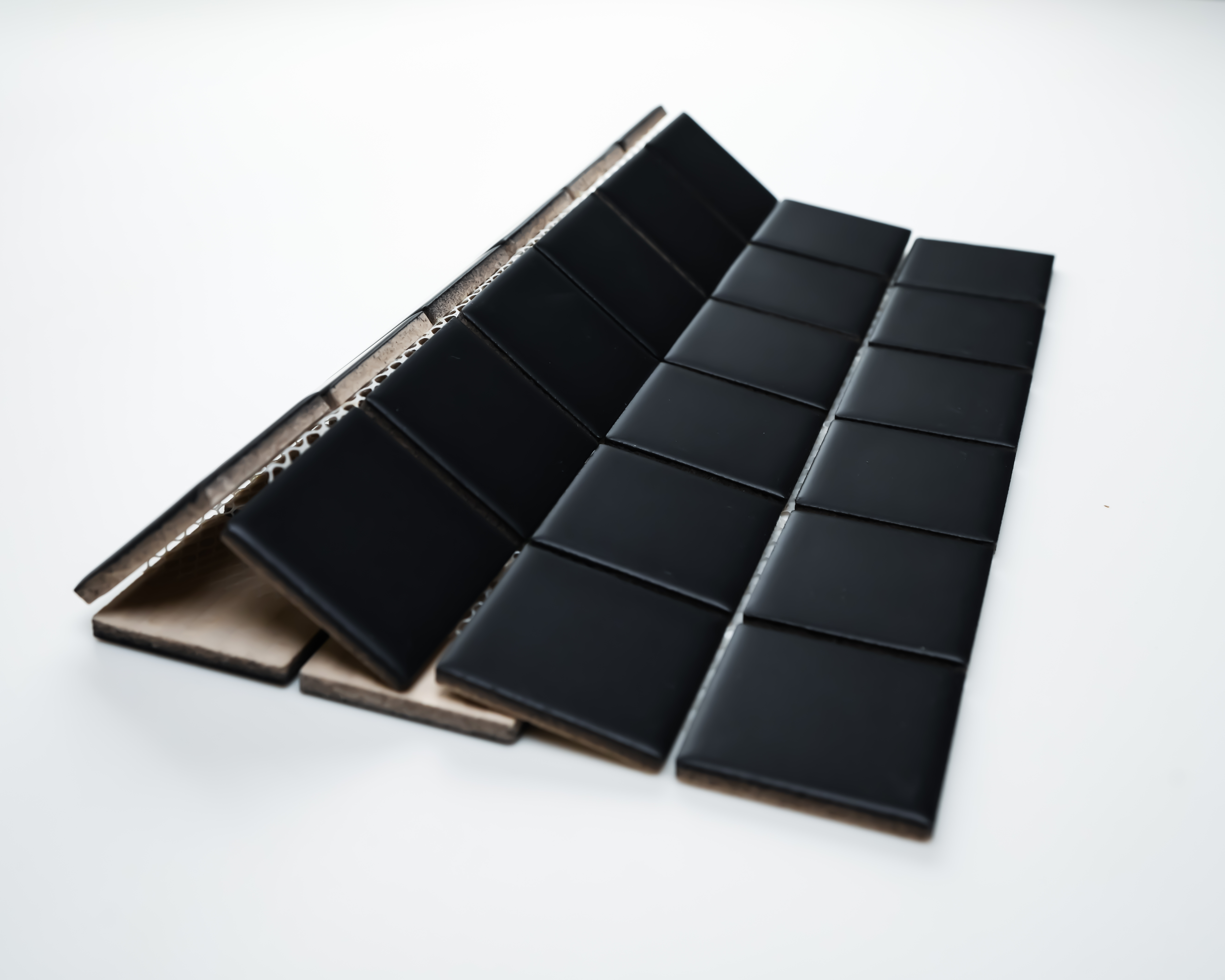 2X2 BLACK SQUARE MATTE PORCELAIN MOSAIC