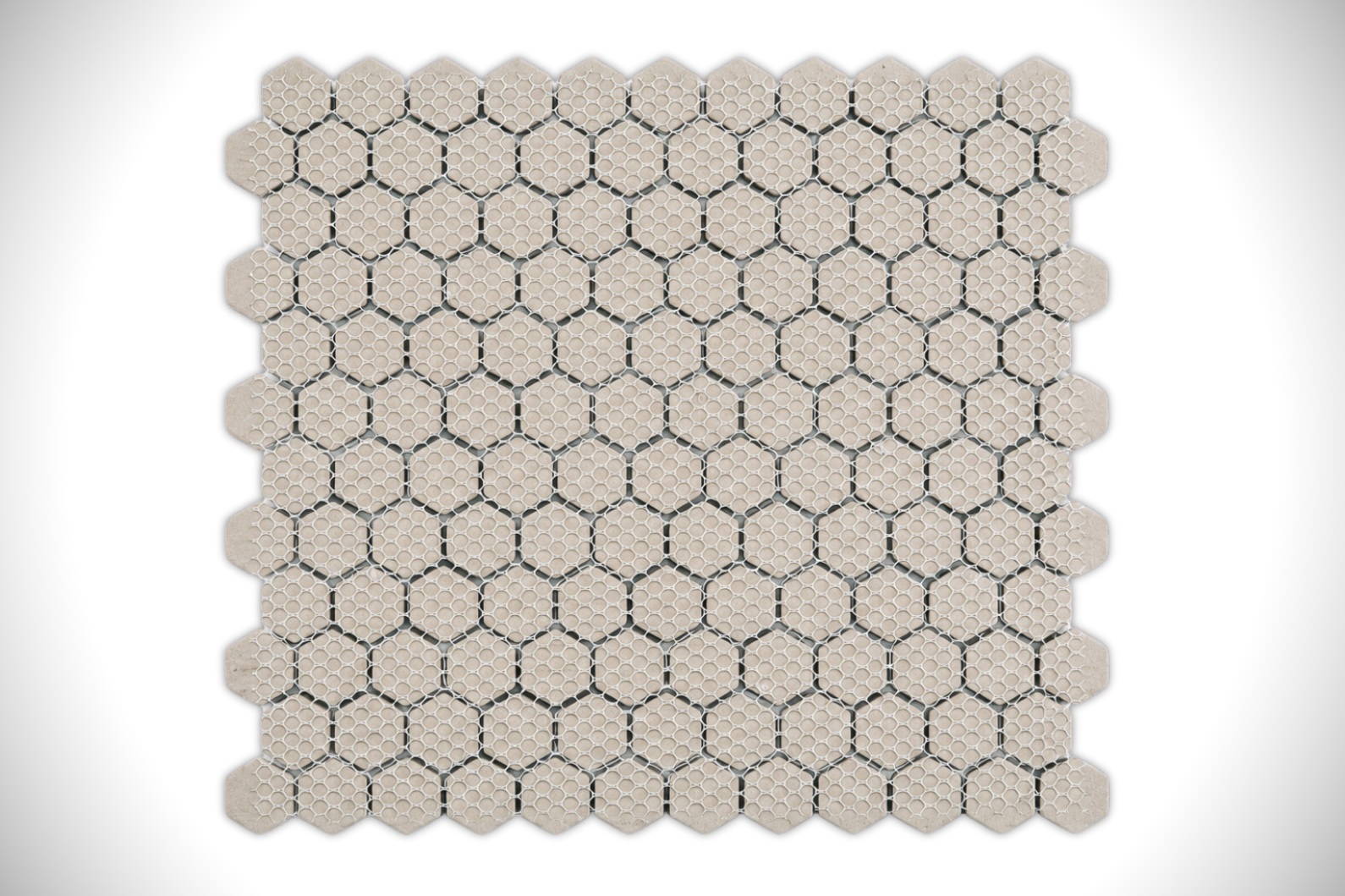 FLOWER WHITE AND GREY WITH BLACK DOT