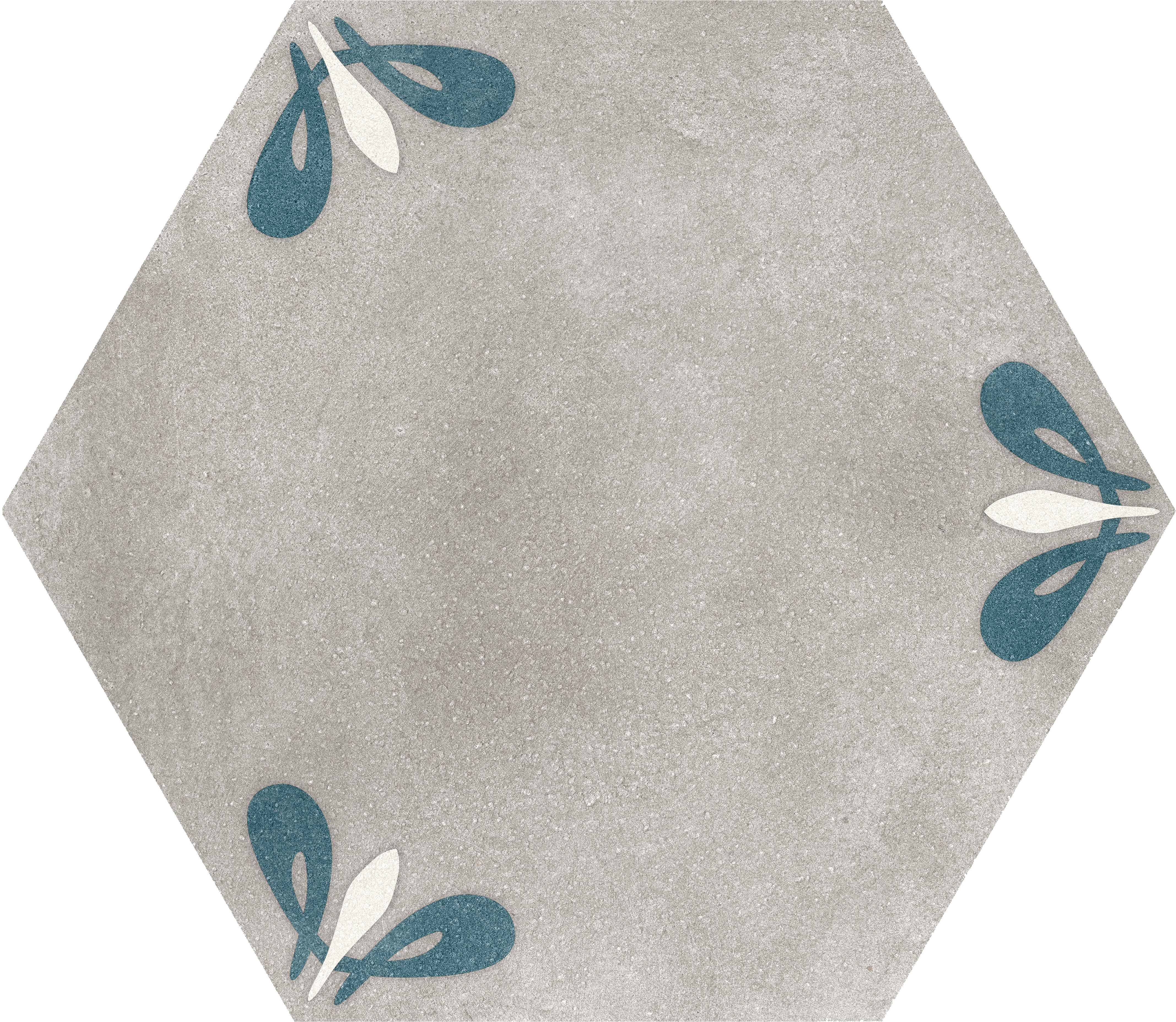 Bistro Grey Lily Hexagon