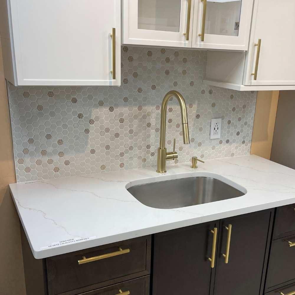Eco Mosaics Lynx Gold Hexagon