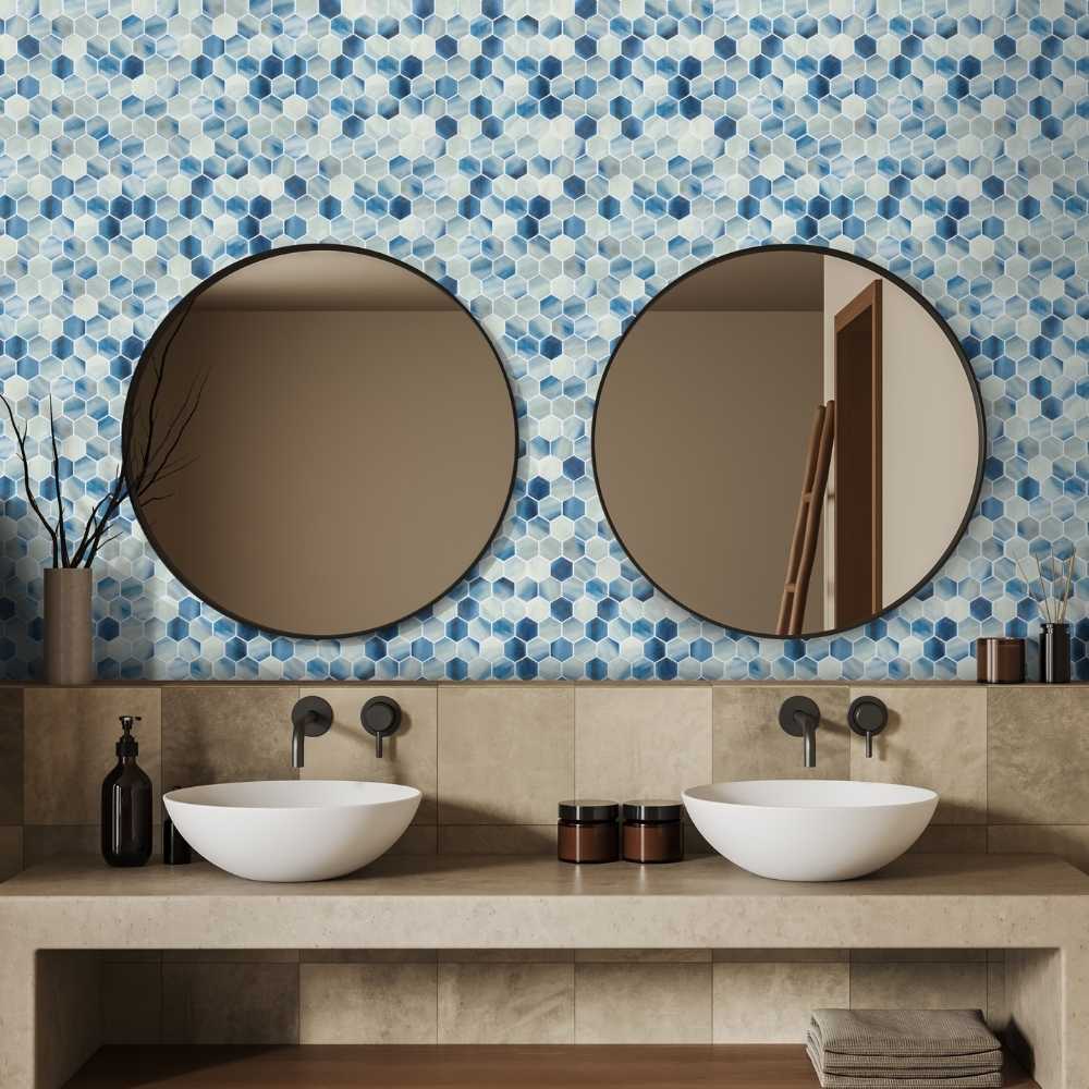 Eco Mosaics Hex XL Dolan Shiny Mosaic