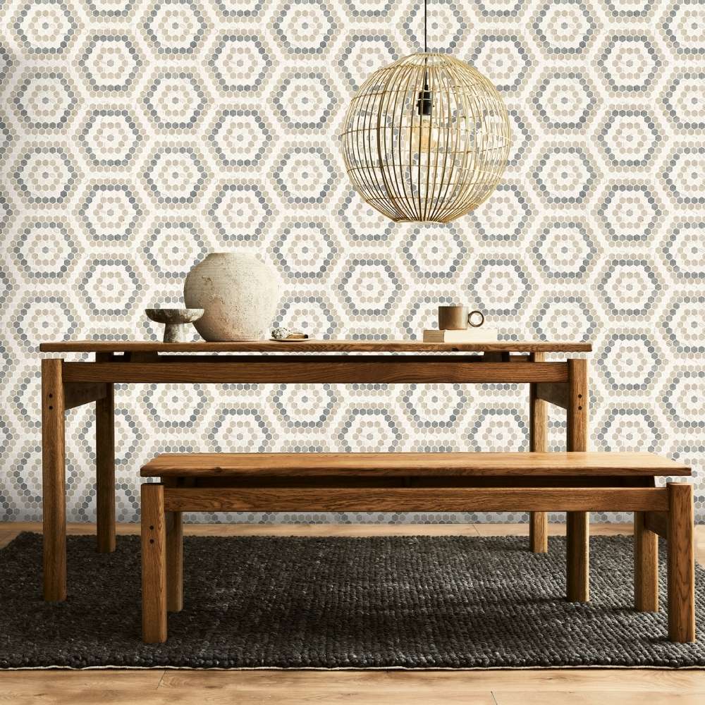 Eco Mosaics Hex Blend Pattern Infinity Matte Mosaic