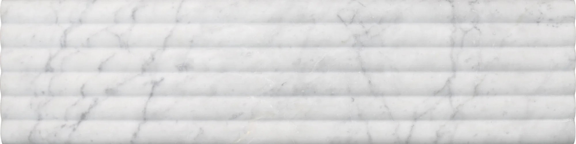 Fluted Marble Bianco Carrara Flute Out Honed