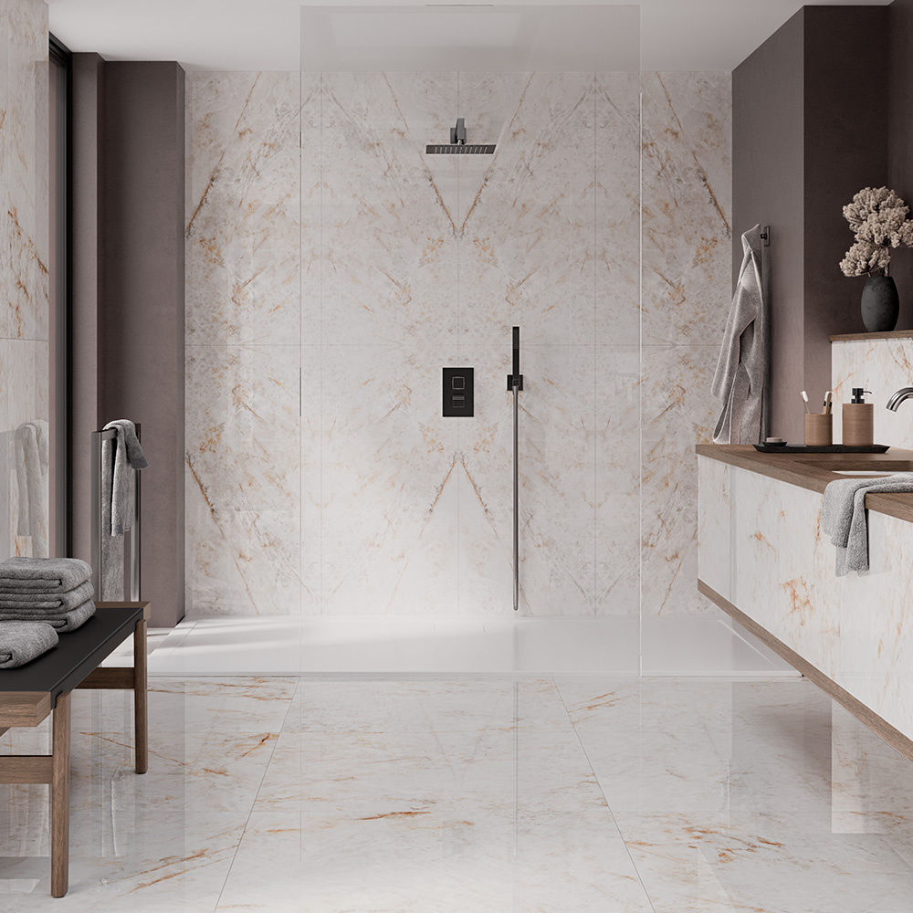 Marble Symmetry Chile White Polished