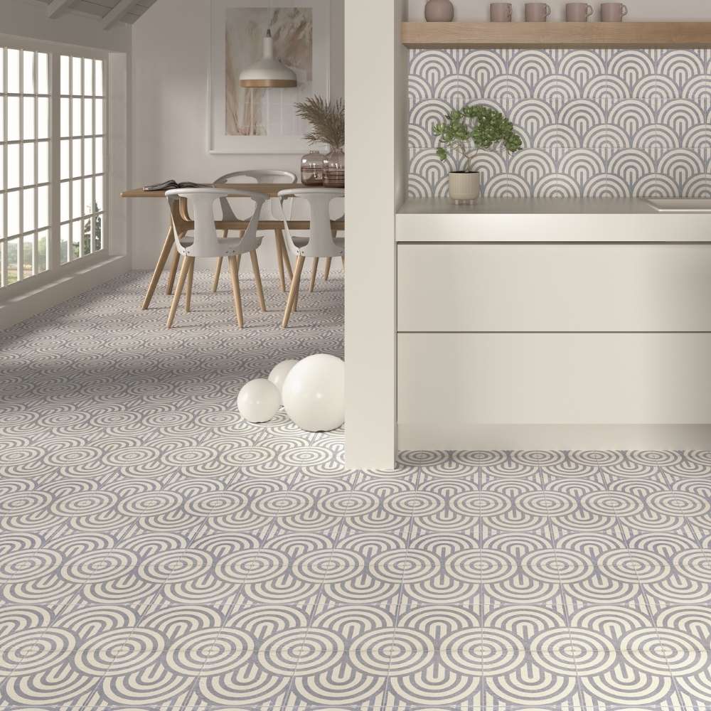 Motifs Arches Azul Matte