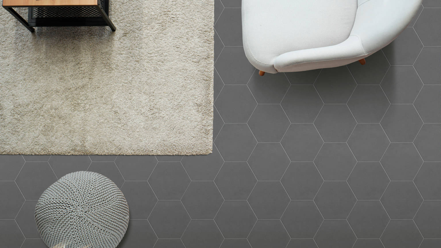 Piso Hex Dark Gray