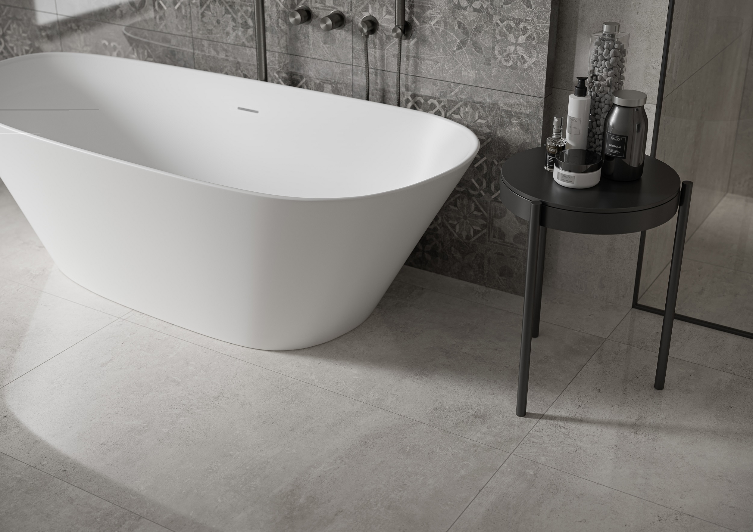 Smooth Cement White Polished