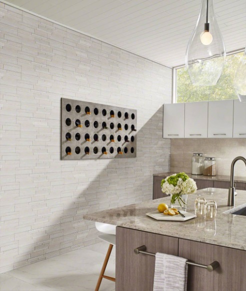 Stone Panels 3D Honed Arctic White Panel