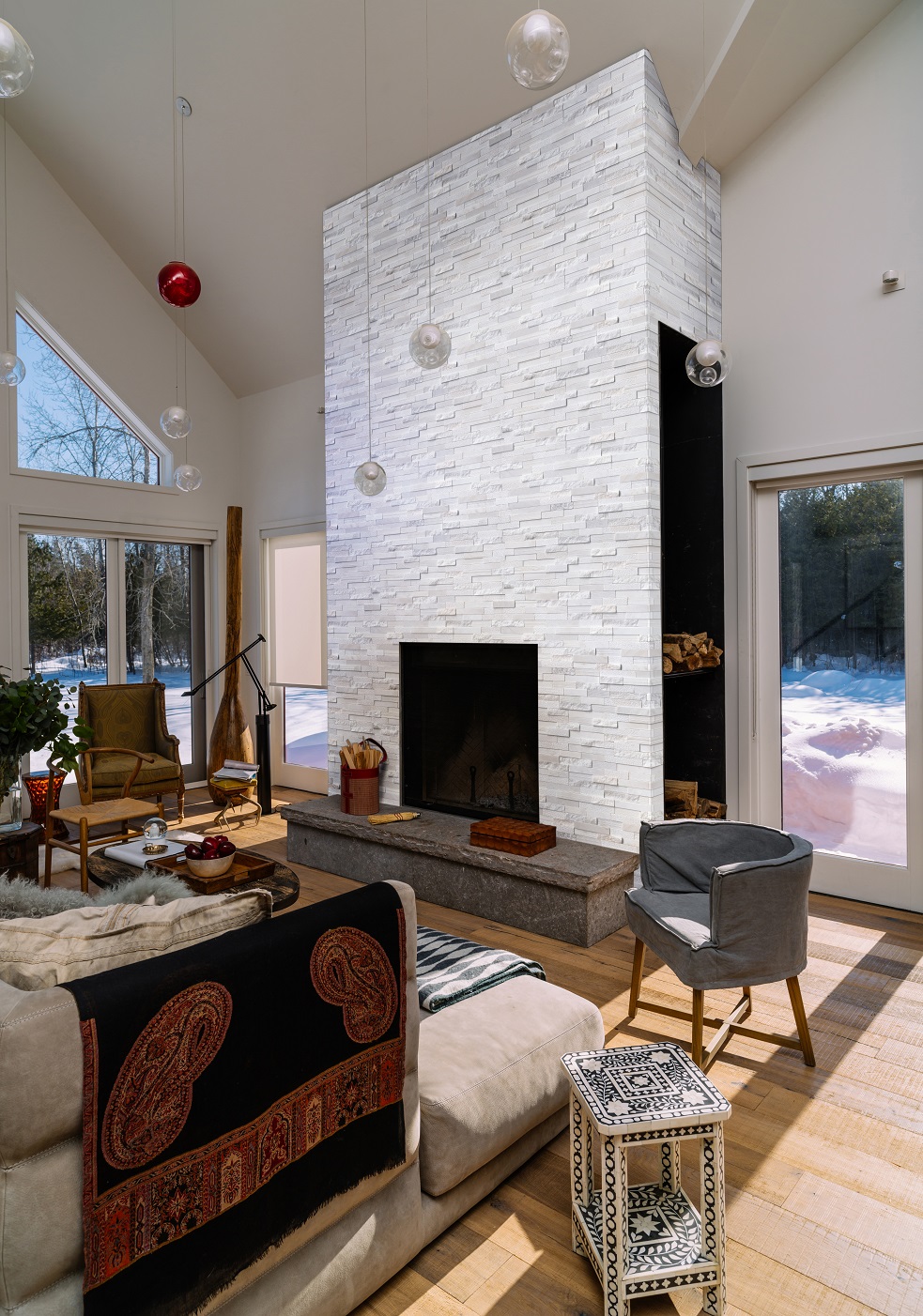 Stone Panels Multi Finish Arctic White Panel