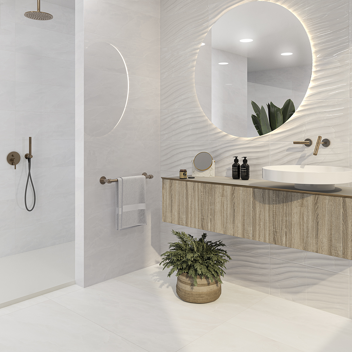 Caserta White Wall Shiny