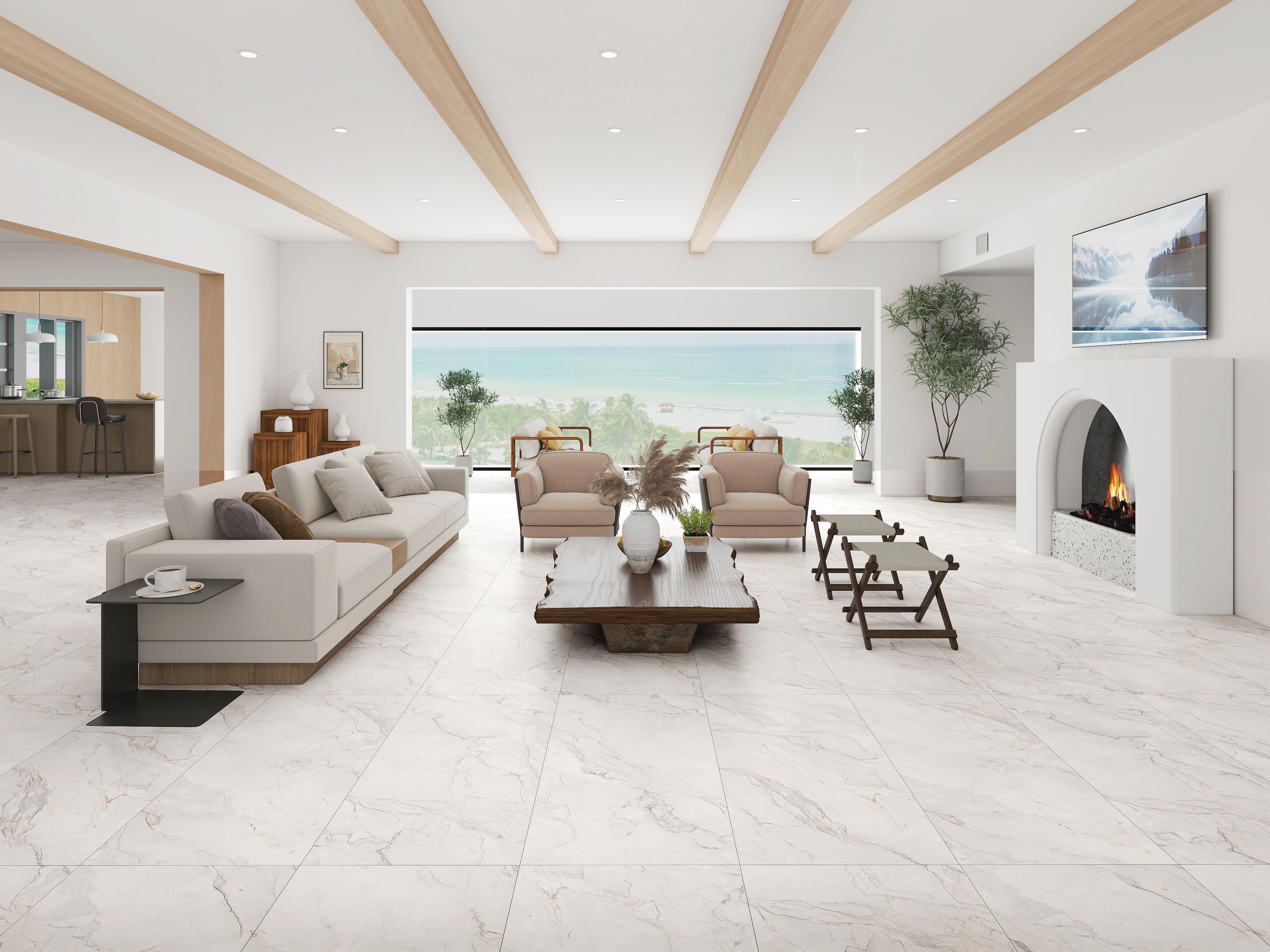 Carved Stone Tuscan 3D Matte Soft Glazed