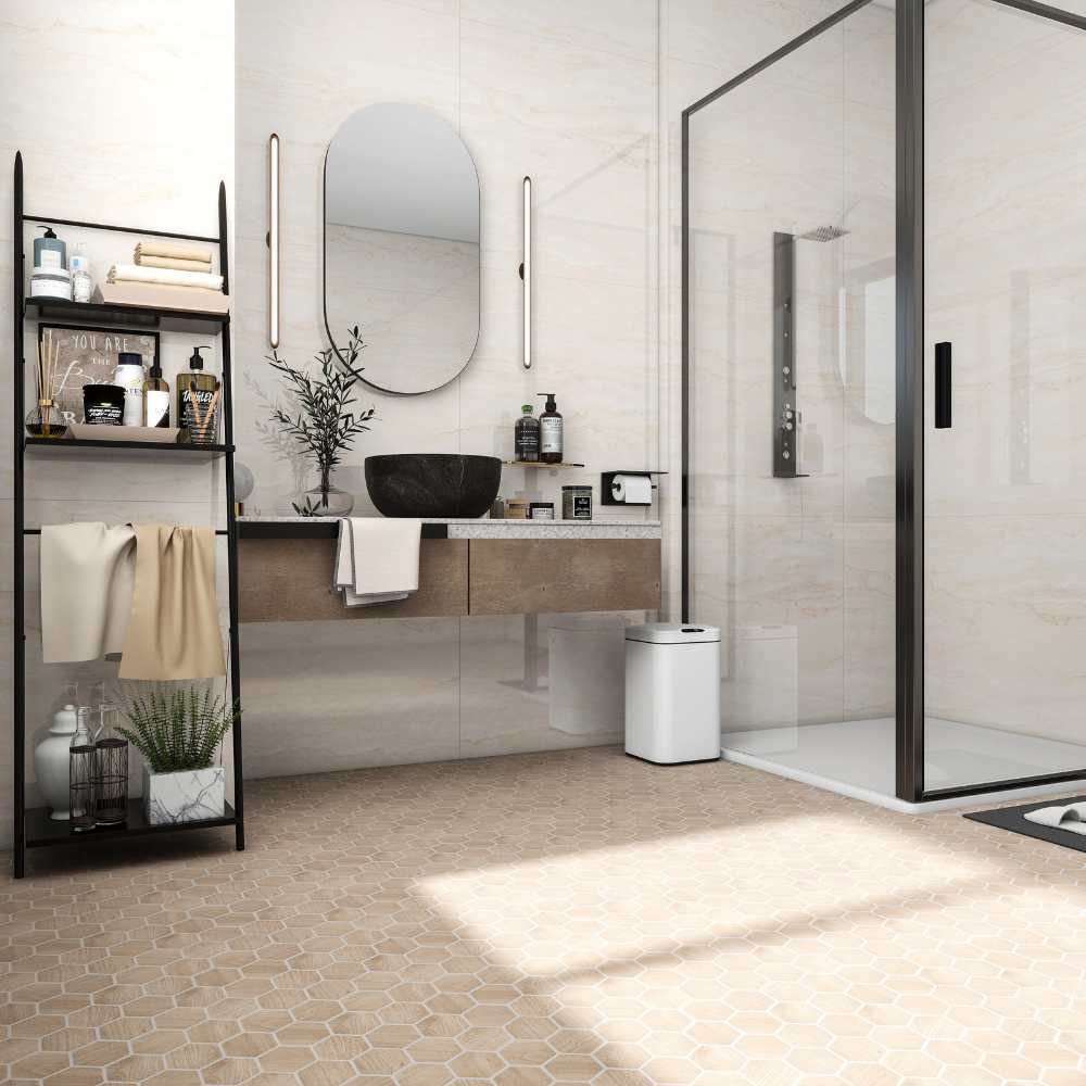 Woodland Miel Hex Mosaic