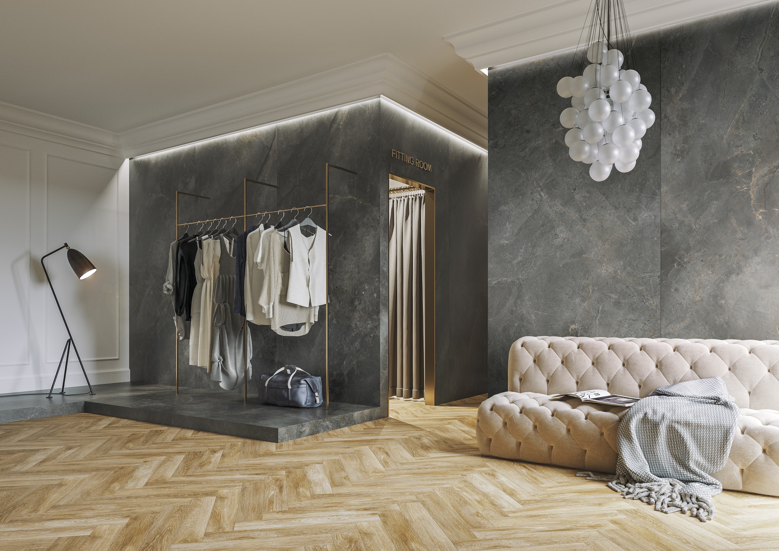 Woodland Marble Graphite Matte