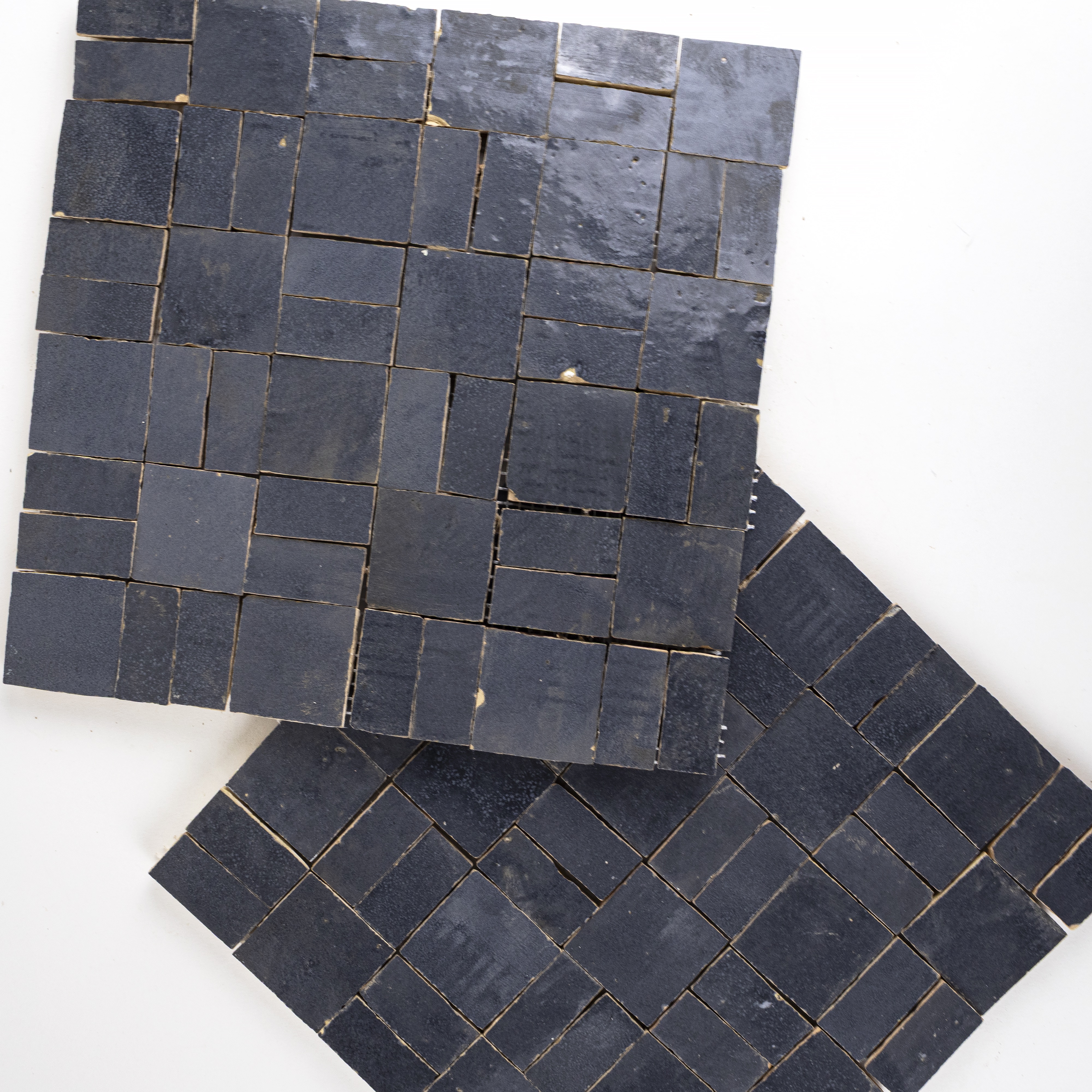 Zellige Evolution Indigo Mist Crosshatch Mosaic