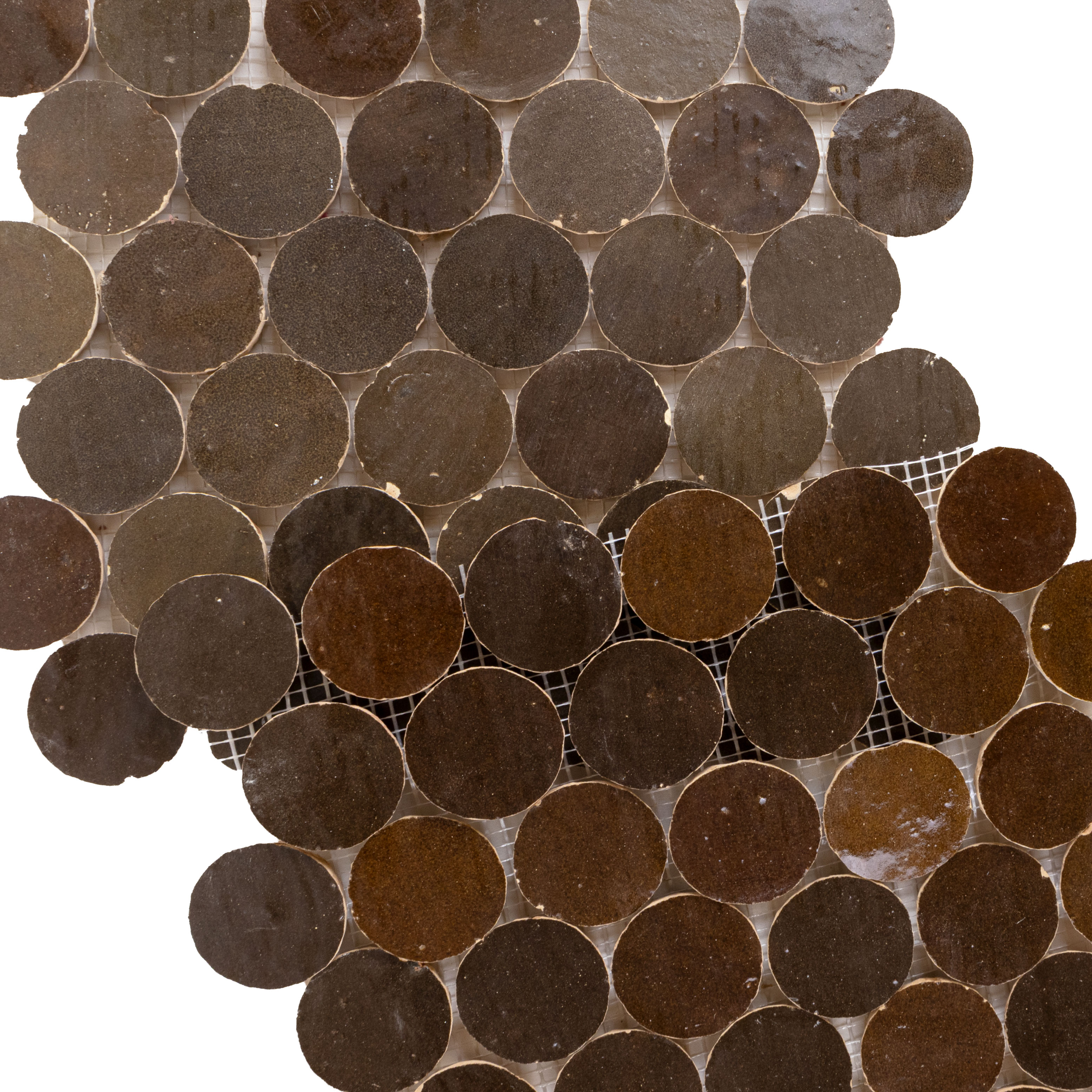 Zellige Evolution Espresso Noire Circle Mosaic
