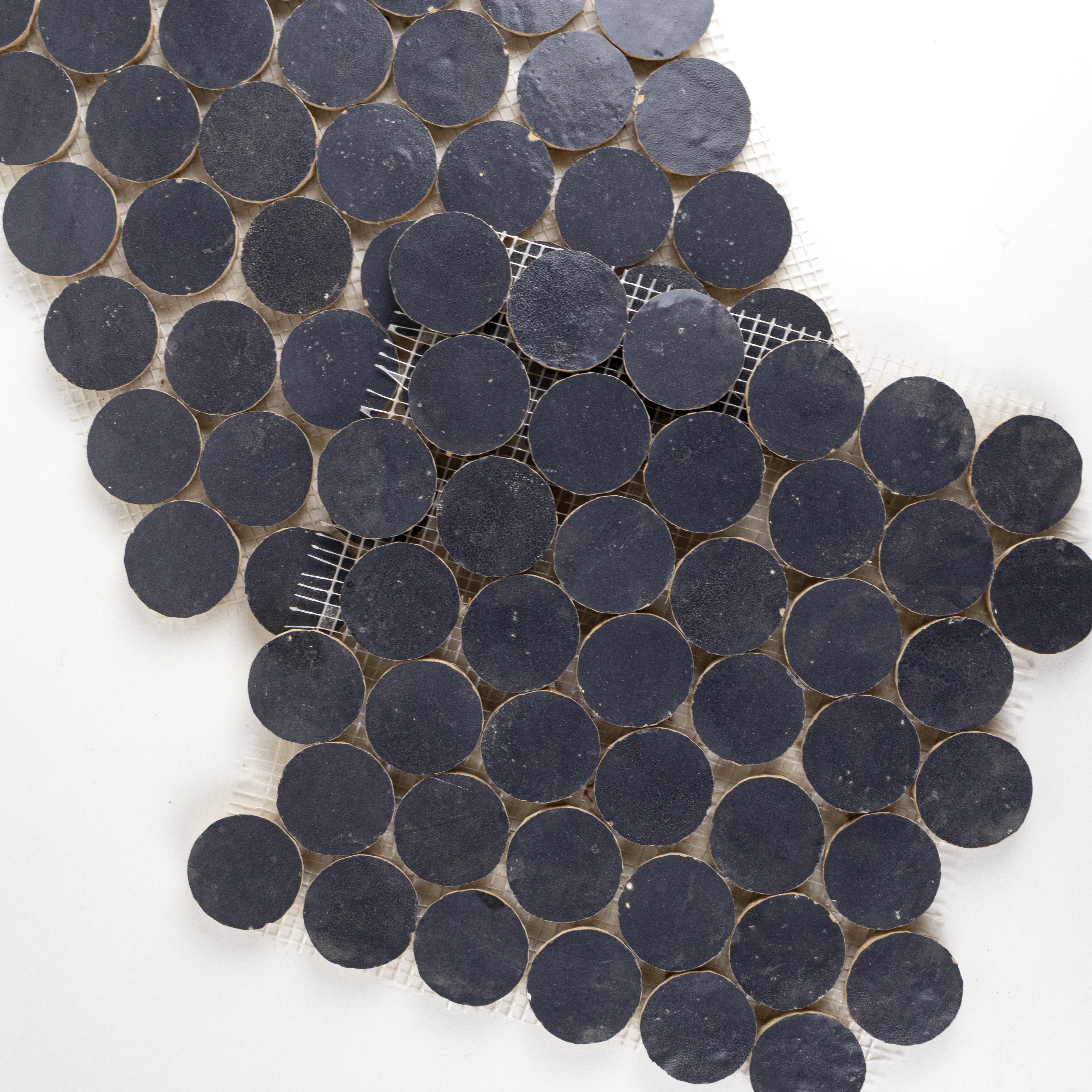 Zellige Evolution Indigo Mist Circle Mosaic