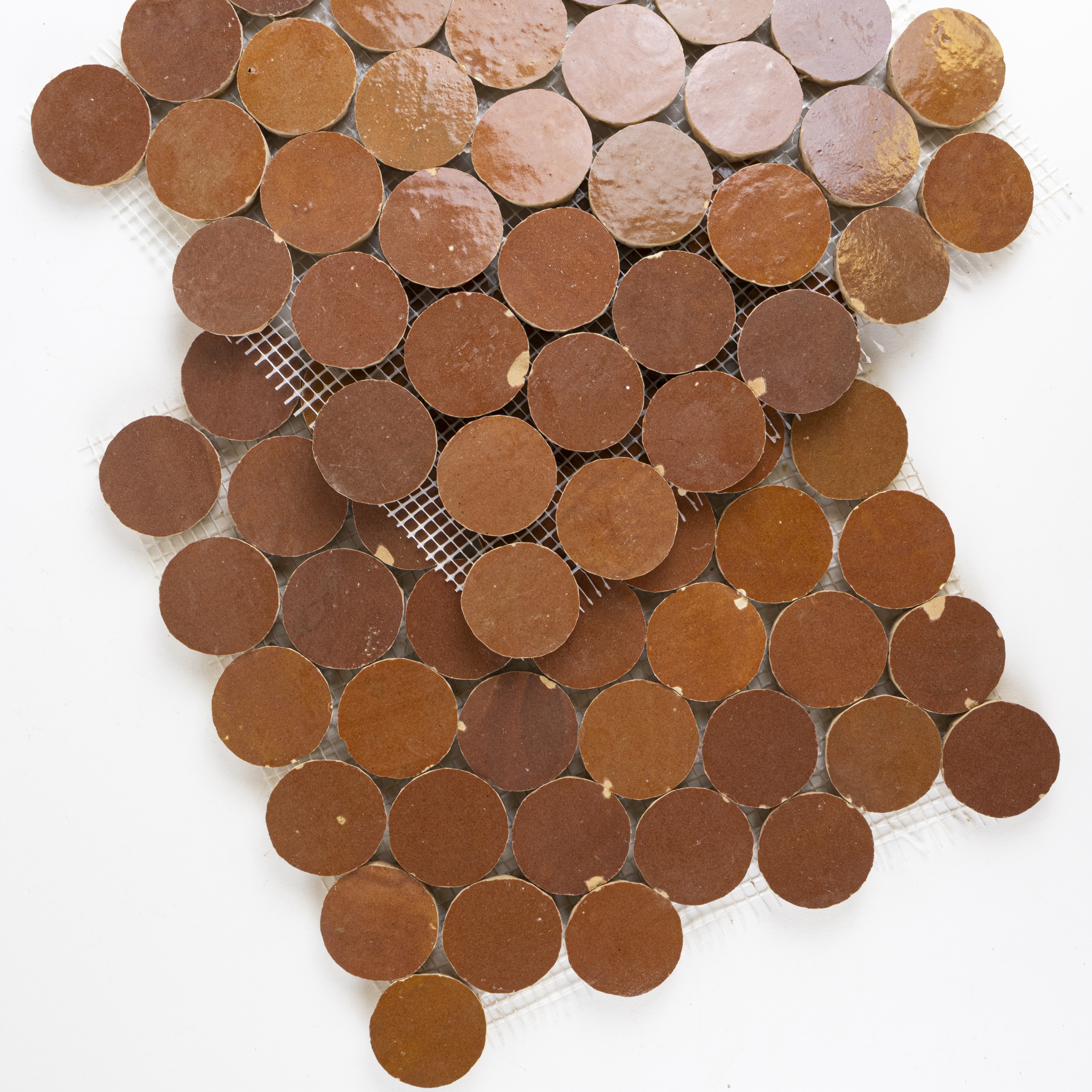 Zellige Evolution Sundried Clay Circle Mosaic